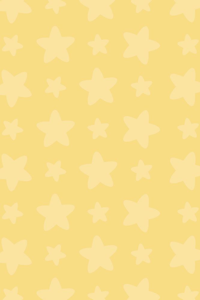 Yellow stars wallpaper design vector