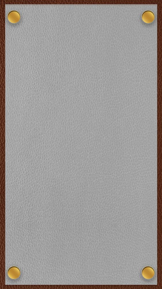 Gray leather texture mobile screen template vector