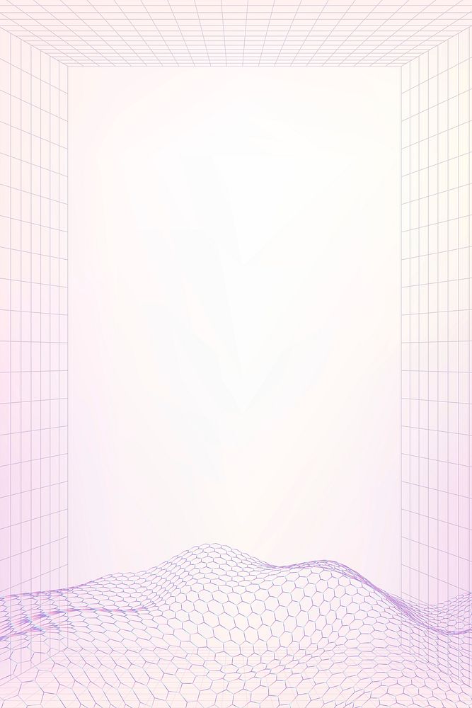 3D wave purple pattern design