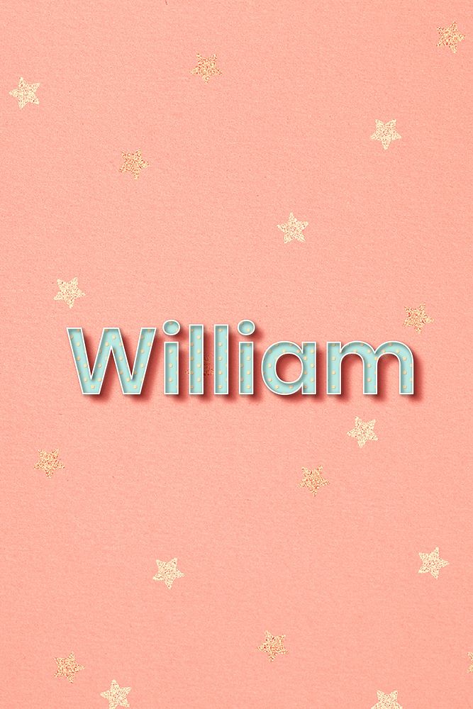 William name word art typography vector