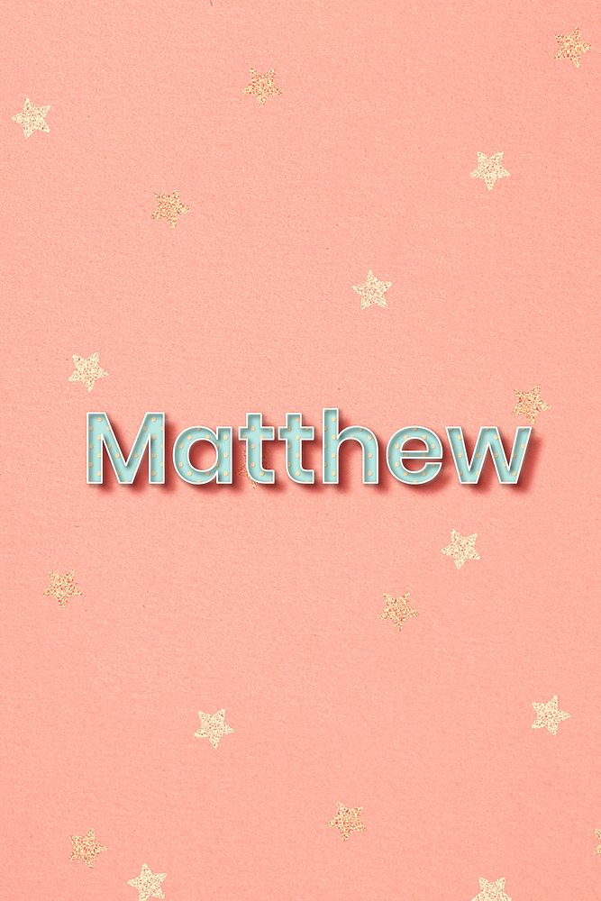 Matthew script pastel font vector