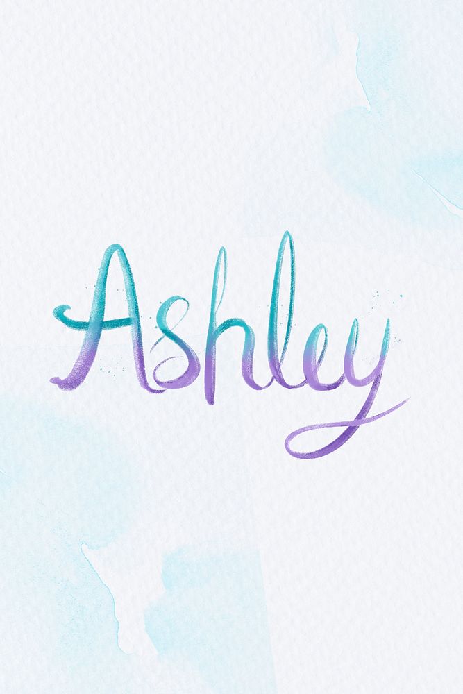Ashley two colored psd lettering font