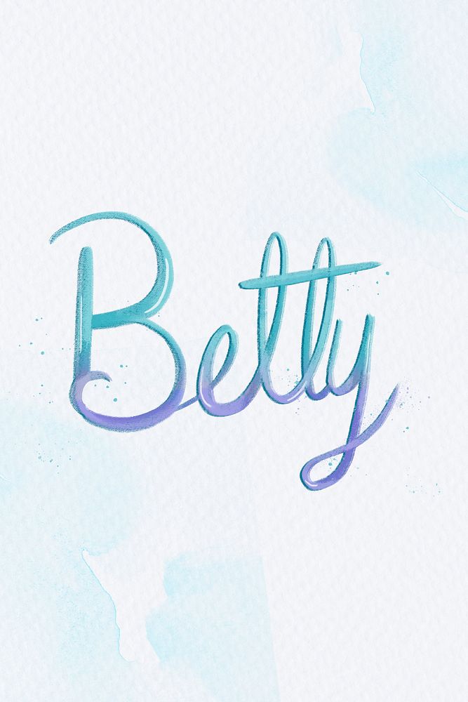Betty two colored psd lettering font
