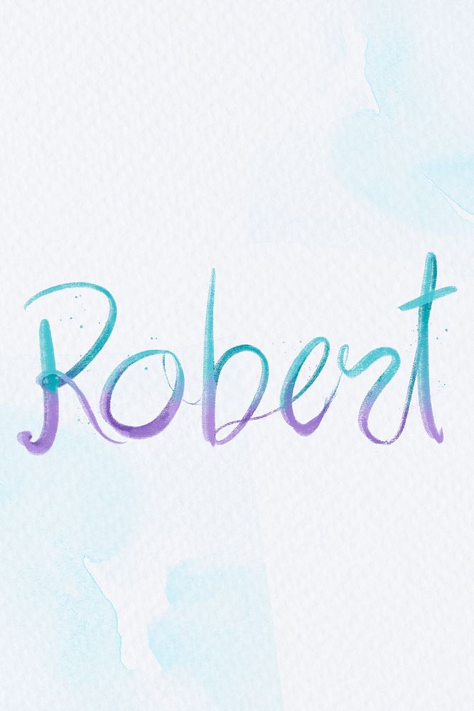 Robert name psd word pastel typography