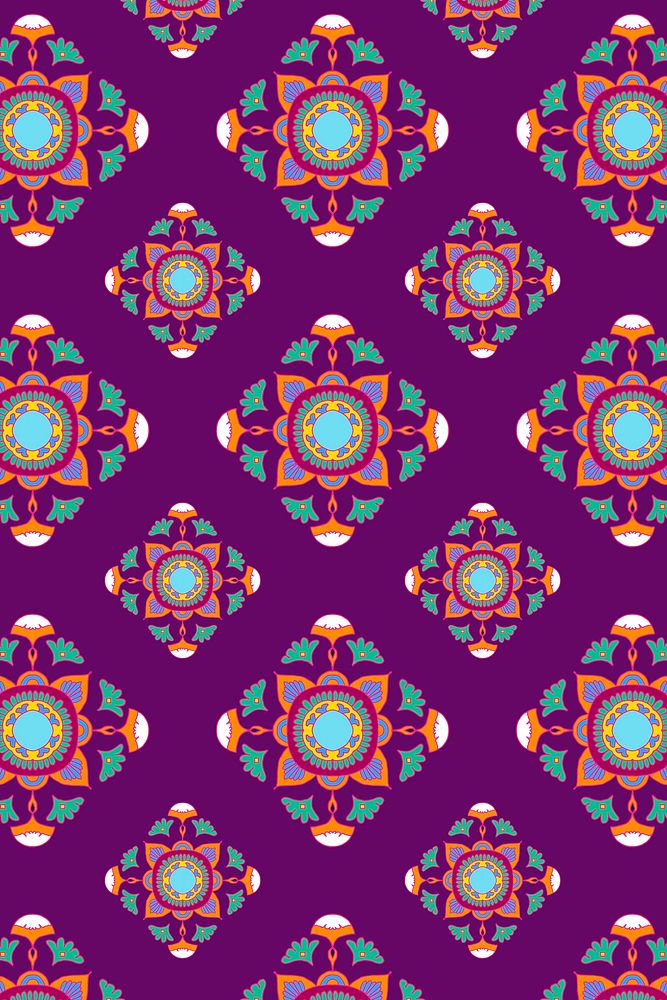 Indian rangoli mandala pattern background