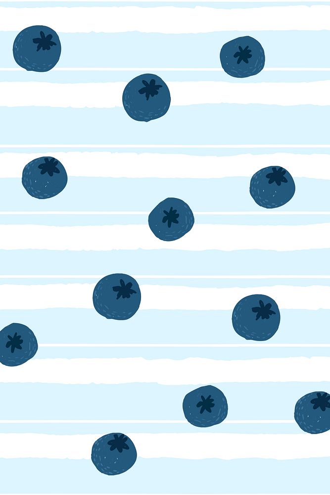 Cute blueberry pattern background design