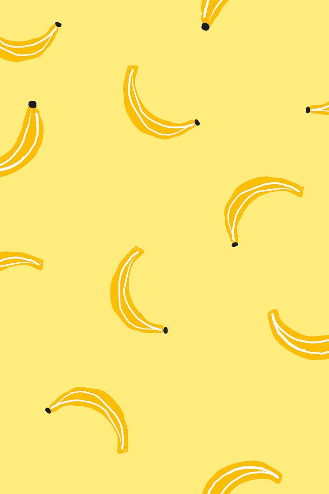Cute banana pattern background design