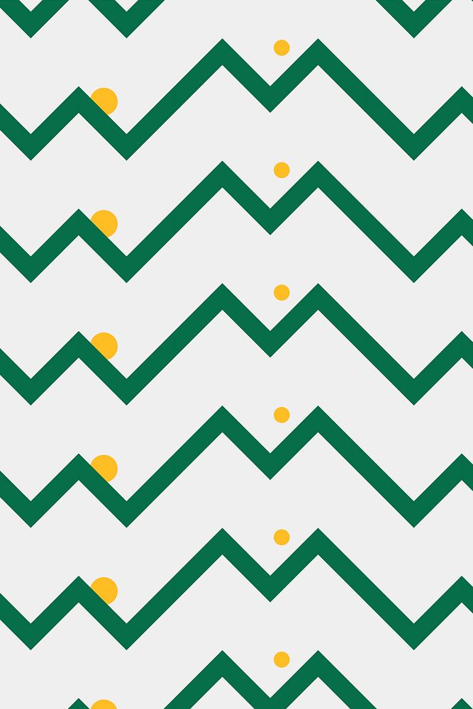 Abstract pattern background, green zigzag creative design