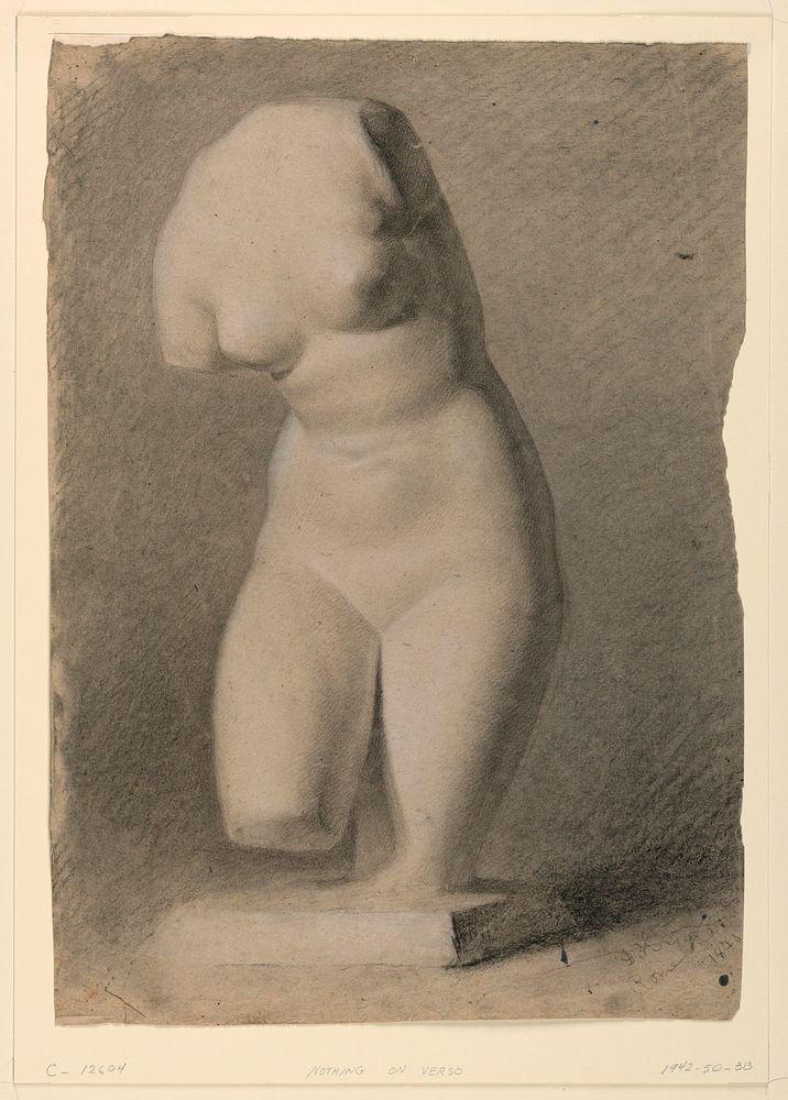 Female Torso From a Plaster Cast (1840) by Daniel Huntington.