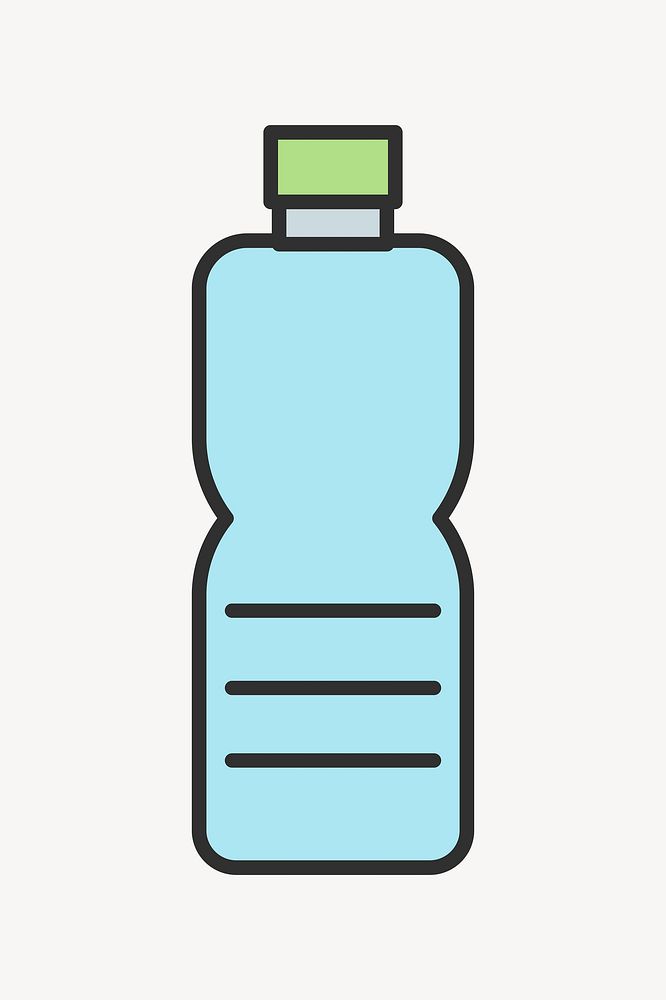 Recyclable bottle illustration design vector