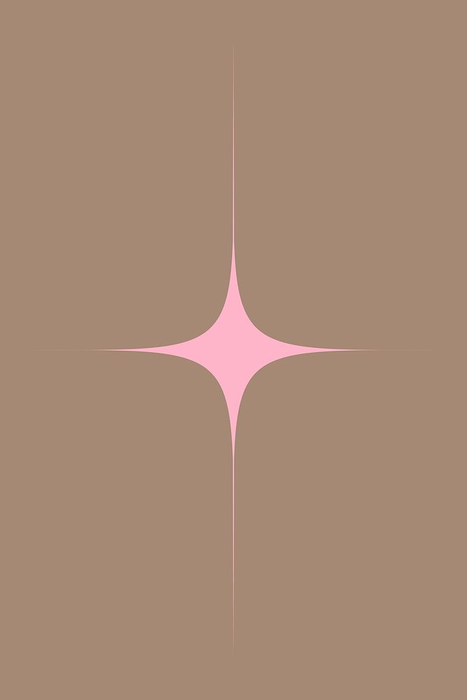 Pink sparkle star, aesthetic shape Free Vector rawpixel
