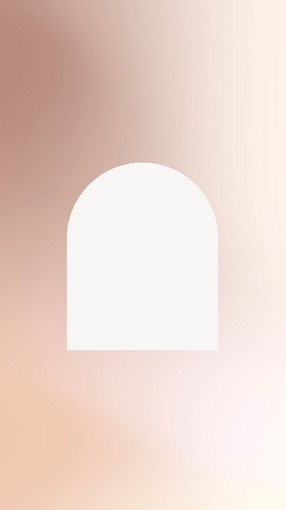 Arch gradient frame iPhone wallpaper, pastel aesthetic vector