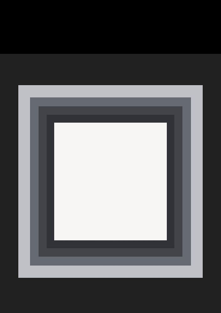 Retro geometric background, black frame design vector