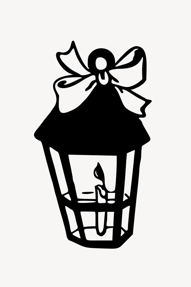 Lantern clip art vector. Free public domain CC0 image.