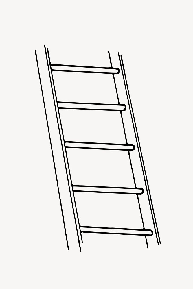 Ladder clip art vector. Free public domain CC0 image.