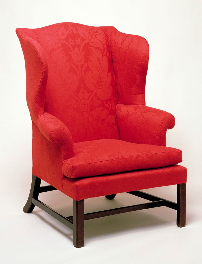 upholstered in Italian brocade. Original from the Minneapolis Institute of Art.
