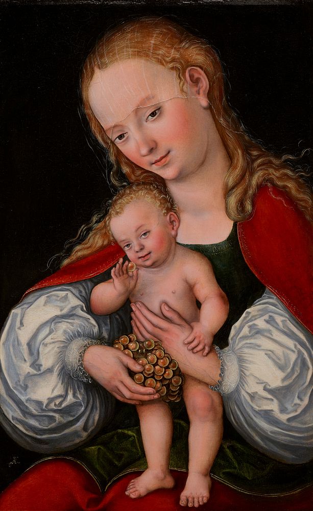 Madonna and Child with Grapes. Original from the Minneapolis Institute of Art.