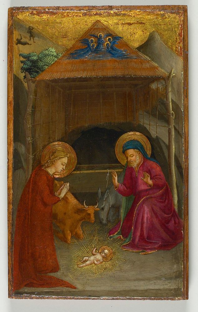 Mary, Joseph, and the newborn Christ (Nativity). Original from the Minneapolis Institute of Art.