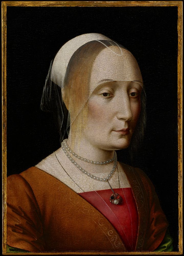 Bust-length portrait of an unknown woman. Original from the Minneapolis Institute of Art.