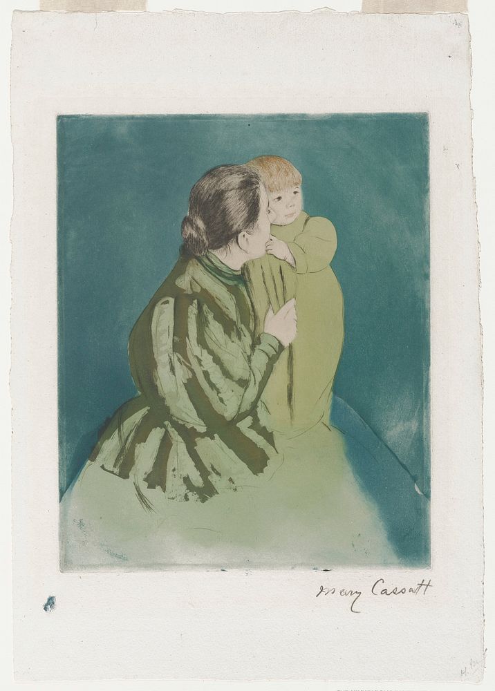 Mother and Child (1894) print in high resolution by Mary Cassatt. Original from the Minneapolis Institute of Art. Digitally…