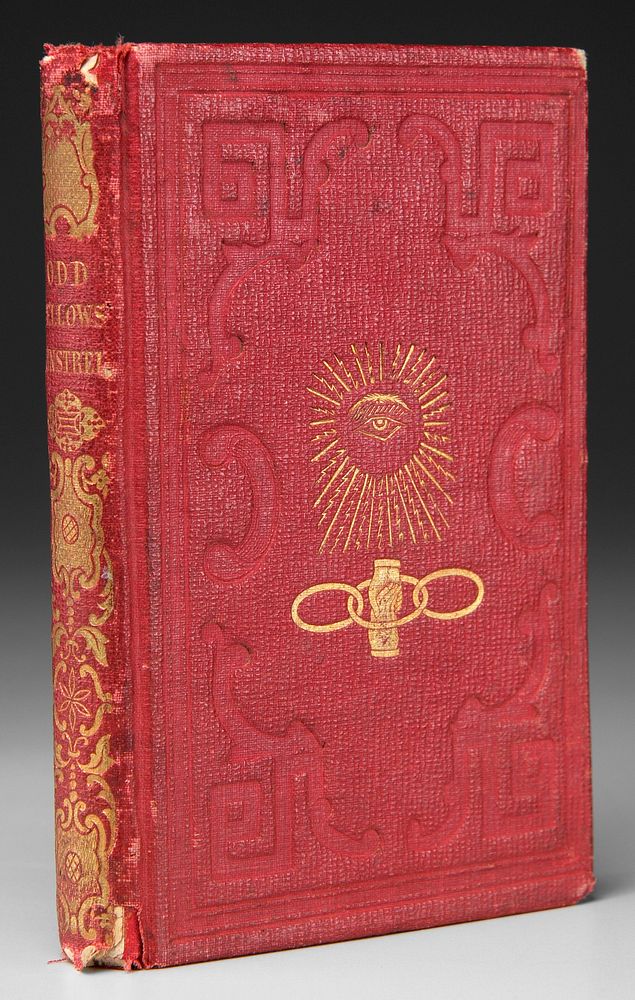 red-stamped card binding with gilt decorations and page edges; color and gilt lithograph in front. Original from the…