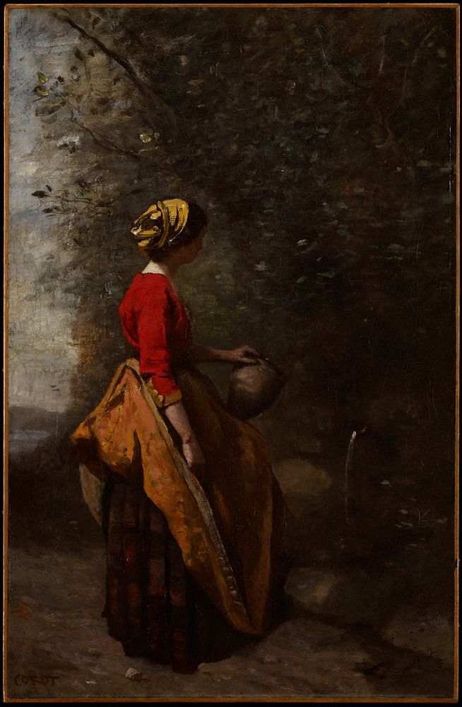 Peasant Girl at the Spring. Original from the Minneapolis Institute of Art.