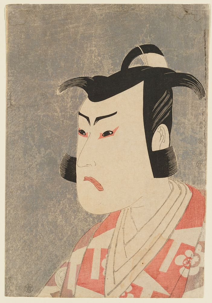 Actor Bandō Hikosaburō III as Kudō Suketsune. Original from the Minneapolis Institute of Art.