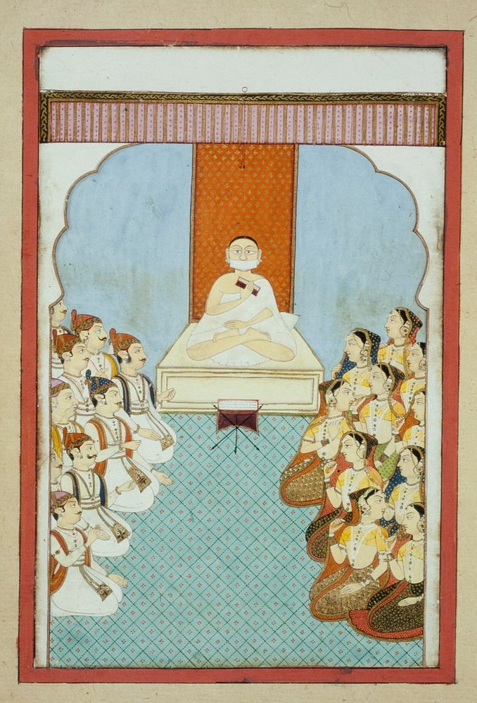 A Jain Guru Gives a Sermon. Original from the Minneapolis Institute of Art.