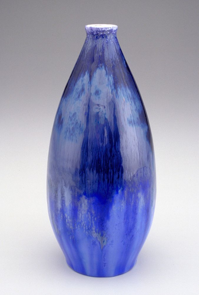 Porcelain with blue crystalline glaze. Original from the Minneapolis Institute of Art.