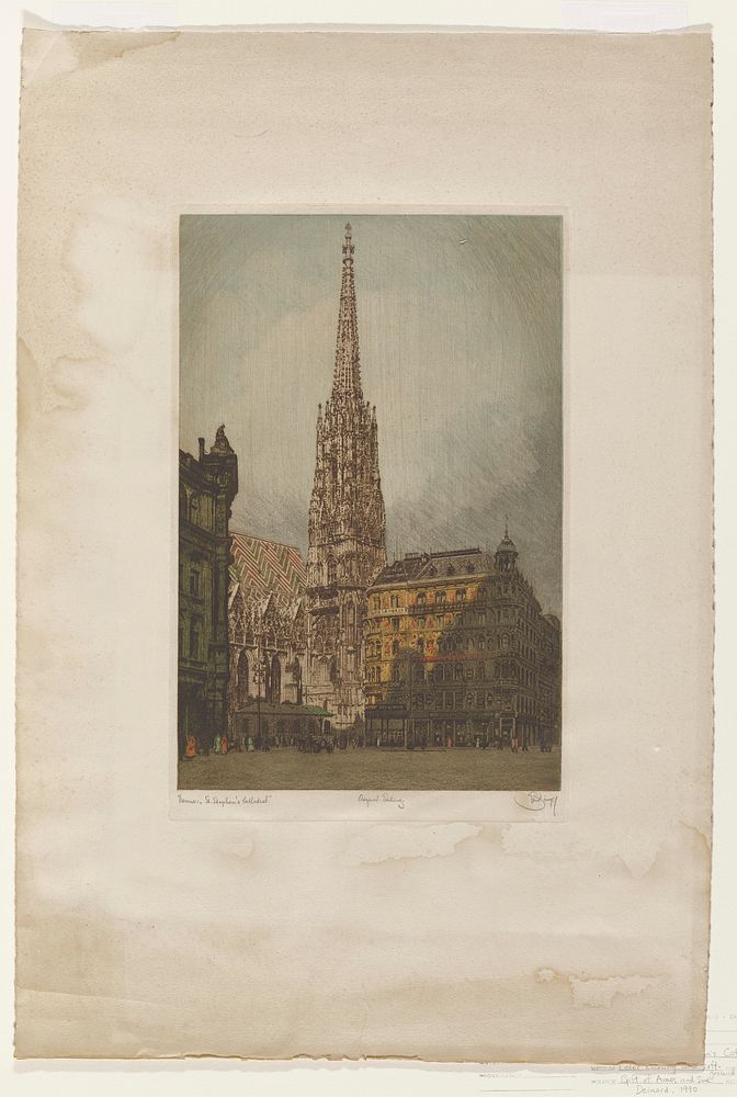 Vienna: St. Stephen's Cathedral. Original from the Minneapolis Institute of Art.
