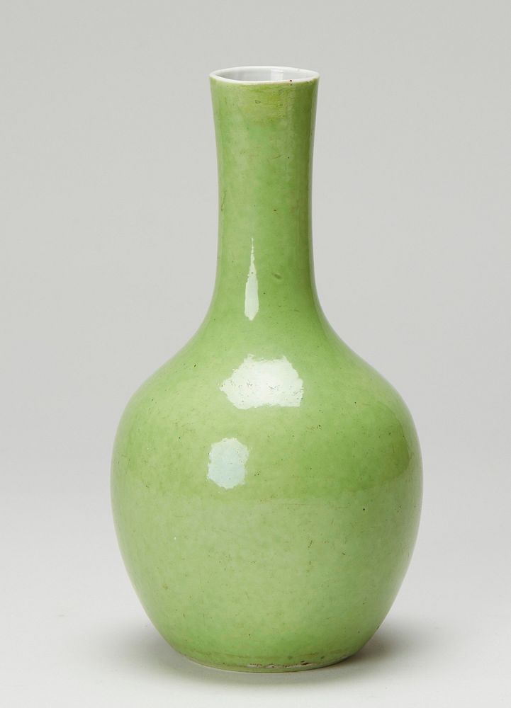Bottle, small, pea green. Original from the Minneapolis Institute of Art.