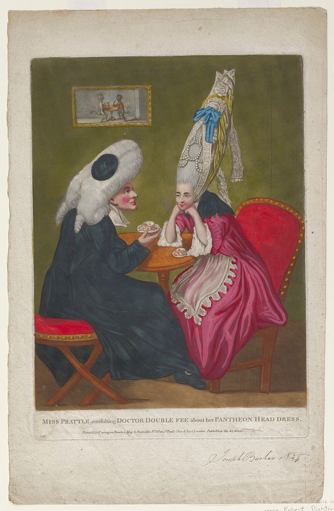 Caricature No. 240; Attribution according to Minnichs, then D. George. Original from the Minneapolis Institute of Art.