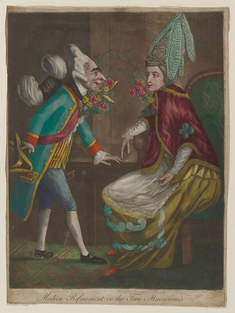 Caricature; See: D. George. Dighton painted anon. for Bowles before 1780.. Original from the Minneapolis Institute of Art.