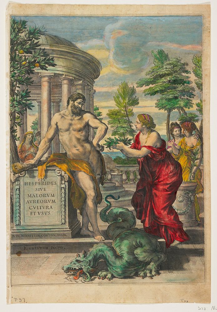 Frontispiece and Title Page from Hesperides. Original from the Minneapolis Institute of Art.