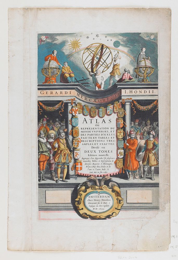 Dedication to Luoys de Bourbon, XIII. DVNOM, from Atlas. Original from the Minneapolis Institute of Art.