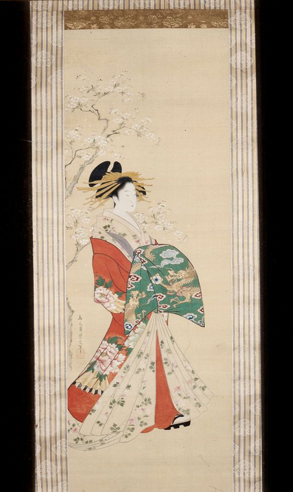 Prostitute Standing Beneath a Cherry Tree. Original from the Minneapolis Institute of Art.