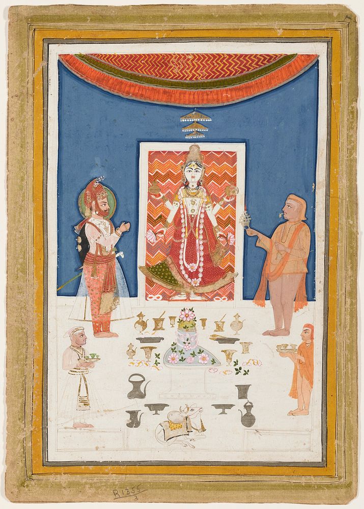 A Maharana of Mewar Worshipping an Icon. Original from the Minneapolis Institute of Art.