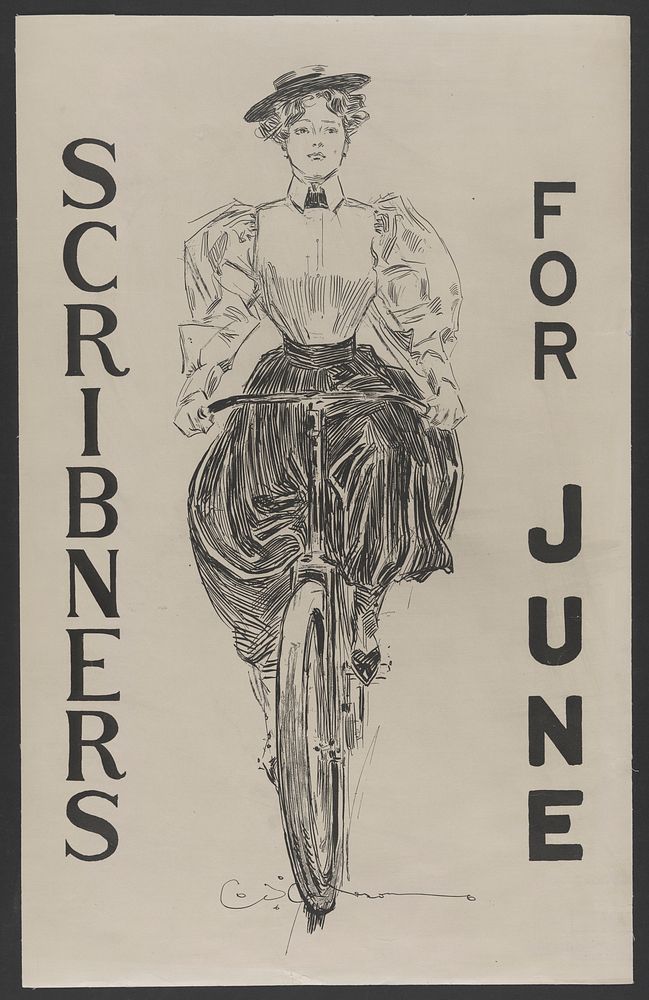 Scribner's for June (1895) by Charles Dana Gibson. Original from the Library of Congress.
