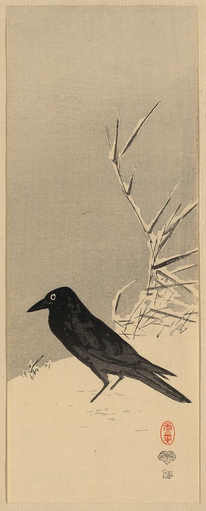 Secchū ashi ni karasu. Original from the Library of Congress.