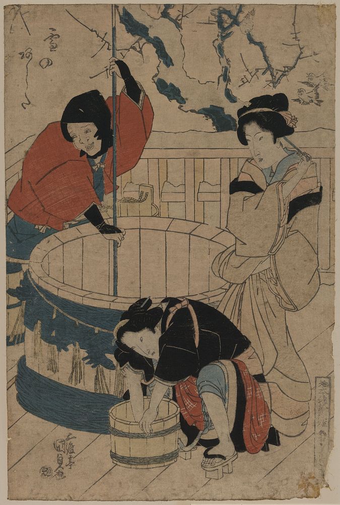 Yuki no ashita. Original from the Library of Congress.
