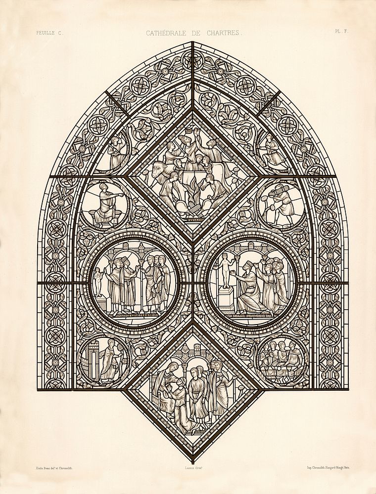 Monographie de la cathédrale de Chartres. Atlas.