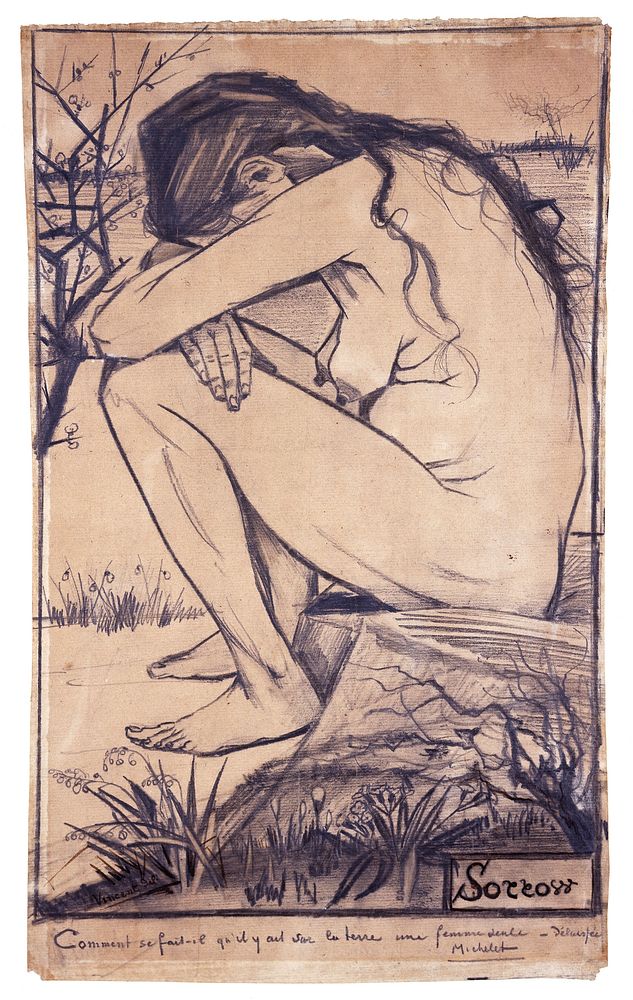 Sorrow by Vincent van Gogh. Part of the Garman Ryan Collection.