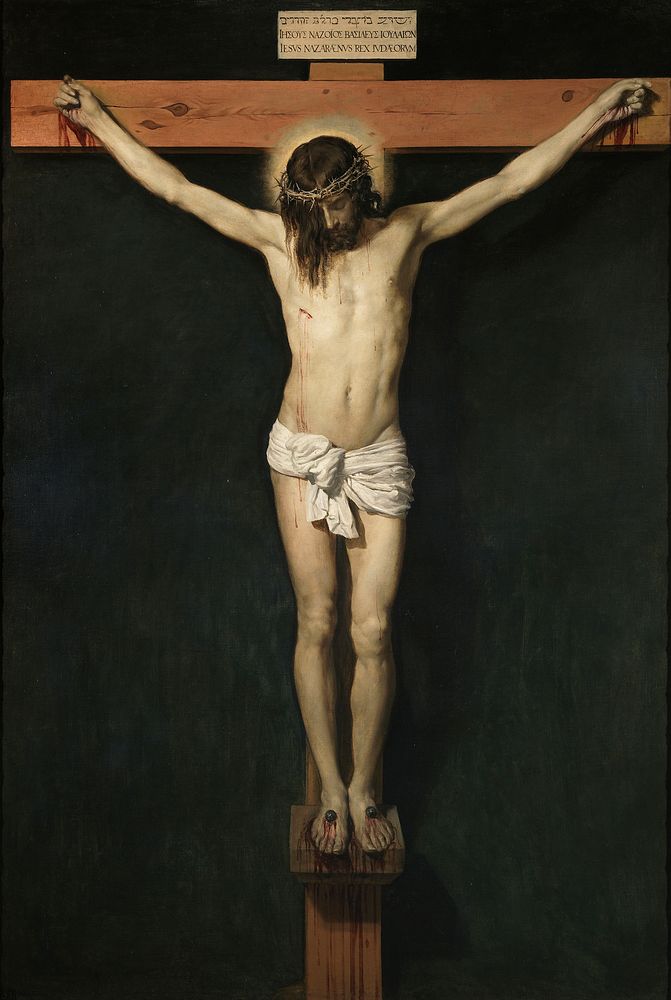 Español: La obra representa a Jesucristo crucificado, y es una de las obras religiosas más conocidas del pintor sevillano…