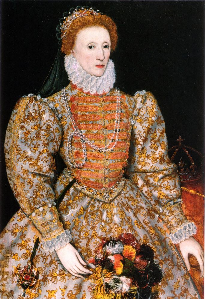 The "Darnley Portrait" of Elizabeth I of England. It was named after a previous owner. Probably painted from life, this…