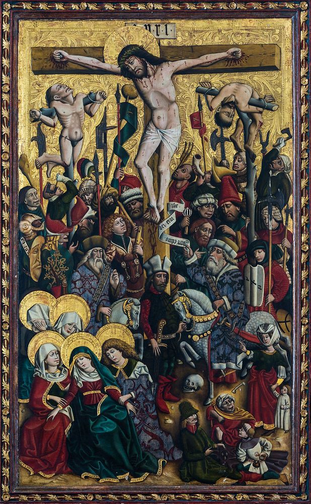 Central panel of the Knappenaltar (altar of the miners)