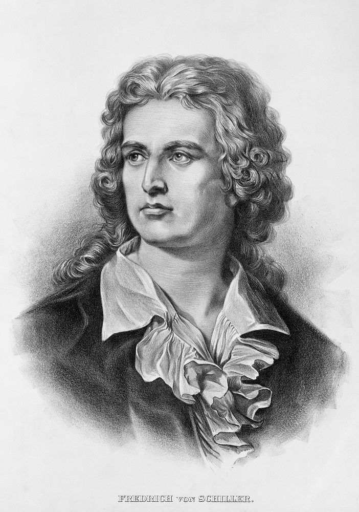 "Fredrich von Schiller", lithograph
