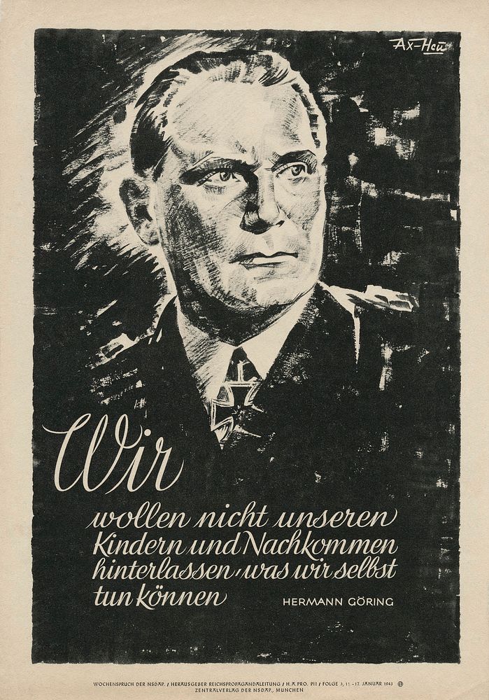 Wochenspruch der NSDAP was a Nazi wall newspaper which displayed quotations, mostly from Nazi leaders. It ran from 1937 to…