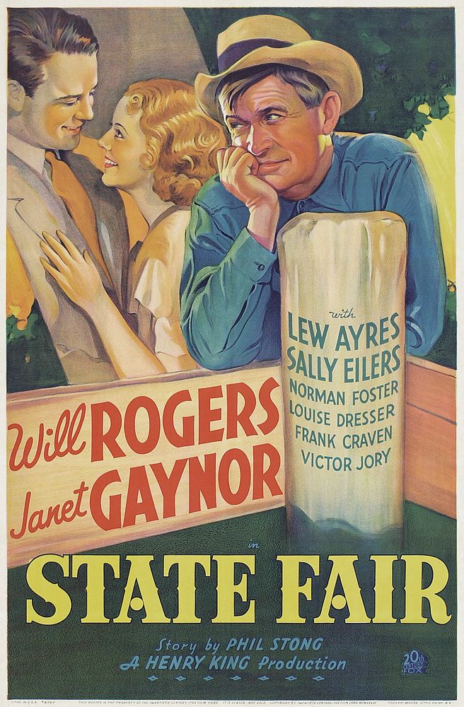 Theatrical release poster for the 1933 film State Fair.