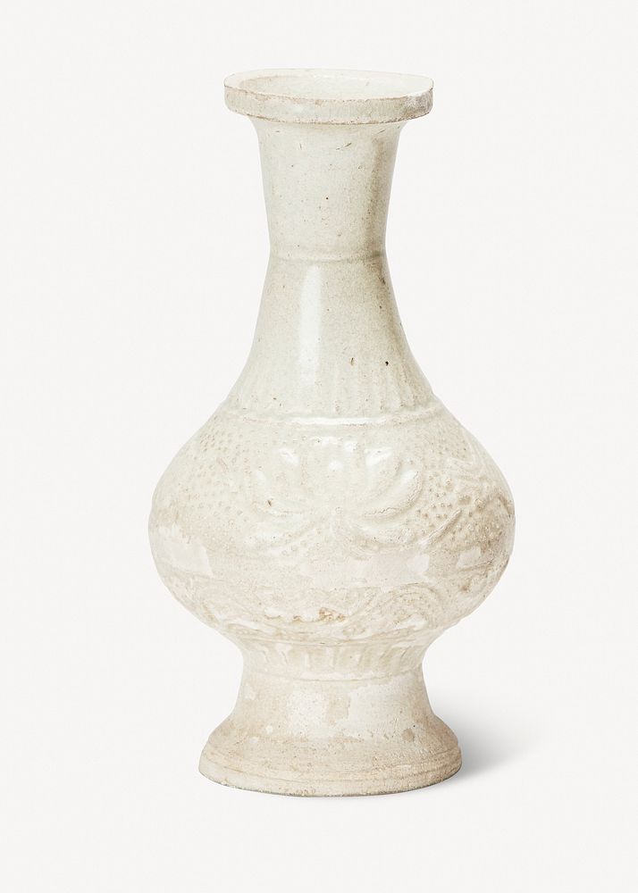 Vintage white vase psd