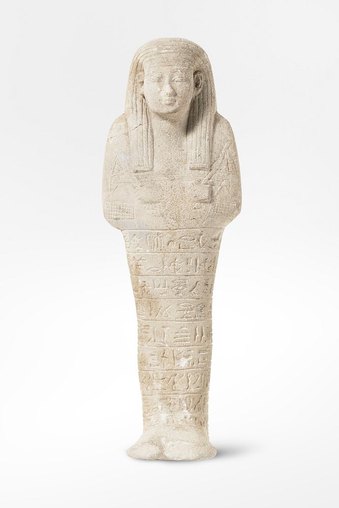 Ushabti, Egyptian sculpture funerary figurine psd